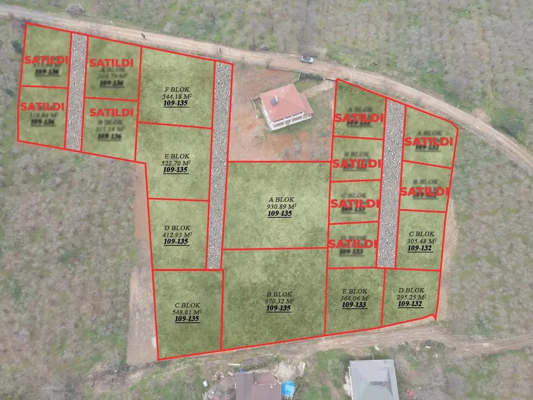 PANORAMİK DENİZ MANZARALI, DOĞA İLE İÇ İÇE, İMARLI-RUHSATLI-PROJELİ PARSELLENMİŞ ARSA 295M2 – KADIKÖY MH.